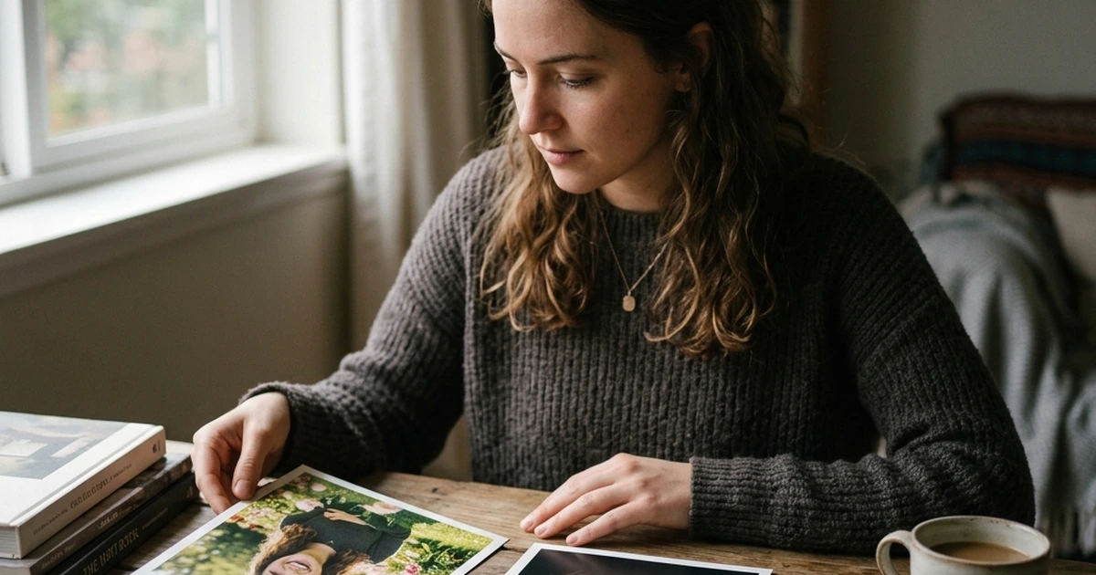 Person processing unexpected DNA results and a newly discovered family connection